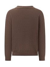 A PAPER KID - Knitted V Neck Cardigan with Pockets - Brown - LIDIASHOPPING® - Official Website