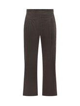 A PAPER KID - Straight Leg Trousers with Pleats - Black - LIDIASHOPPING® - Official Website