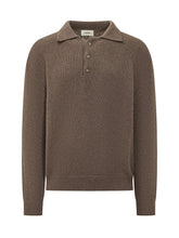A PAPER KID - Polo in Maglia con Tre Bottoni - Marrone - LIDIASHOPPING® - Official Website