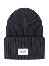 AMISH - Berretto a Coste con Etichetta Applicata - Nero - LIDIASHOPPING® - Official Website