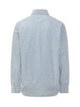 AMISH - Camicia America a Righe con Taschino - Blu - LIDIASHOPPING® - Official Website