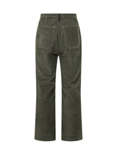 AMISH - Pantaloni a Coste con Pince - Verde - LIDIASHOPPING® - Official Website