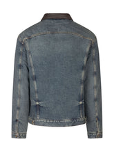 AMISH - Giacca El Paso in Denim con Collo a Contrasto - Blu - LIDIASHOPPING® - Official Website