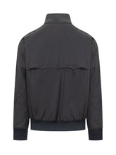 BARACUTA - Melton G9 Jacket with High Collar - Blue - LIDIASHOPPING® - Official Website