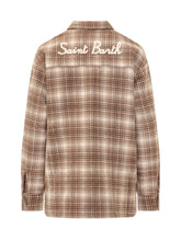 MC2 SAINT BARTH - Cambry Overshirt a Quadri - Marrone - LIDIASHOPPING® - Official Website