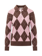 MC2 SAINT BARTH - Polo Hadidy in Maglia Argyle - Rosa - LIDIASHOPPING® - Official Website