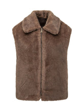 MC2 SAINT BARTH - Gilet Hesketh con Finiture in Pelliccia Sintetica - Marrone - LIDIASHOPPING® - Official Website