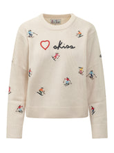 MC2 SAINT BARTH - Maglia New Queen con Ricami Ski - Bianco - LIDIASHOPPING® - Official Website