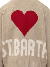 MC2 SAINT BARTH - Kyla Hoodie with Knitted Heart - Beige - LIDIASHOPPING® - Official Website