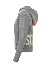 MC2 SAINT BARTH - Kyla Hoodie with Heart Motif - Grey - LIDIASHOPPING® - Official Website