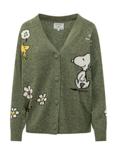 MC2 SAINT BARTH - Sasi Donegal Snoopy Cardigan - Green - LIDIASHOPPING® - Official Website