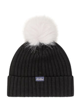 MC2 SAINT BARTH - Berretto Wengen con Pompon e Ricamo Diva - Nero - LIDIASHOPPING® - Official Website