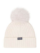 MC2 SAINT BARTH - Berretto Wengen con Pompon e Ricamo Queen - Bianco - LIDIASHOPPING® - Official Website