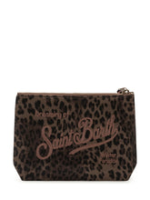 MC2 SAINT BARTH - Pochette Aline con Ricamo e Chiusura Zip - Marrone - LIDIASHOPPING® - Official Website