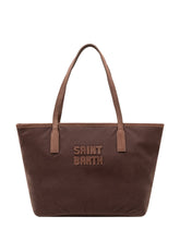 MC2 SAINT BARTH - City Bag Tote with Front Embroidery - Brown - LIDIASHOPPING® - Official Website