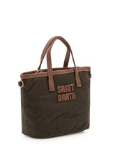 MC2 SAINT BARTH - City Bag Mini with Applied Lettering - Green - LIDIASHOPPING® - Official Website