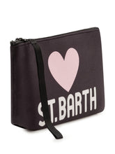 MC2 SAINT BARTH - Pochette Aline con Stampa a Cuore - Nero - LIDIASHOPPING® - Official Website