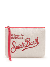 MC2 SAINT BARTH - Aline Pochette with Ribbed Texture - White - LIDIASHOPPING® - Official Website