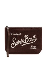 MC2 SAINT BARTH - Aline Vertical Rib Pochette - Brown - LIDIASHOPPING® - Official Website