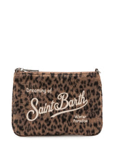 MC2 SAINT BARTH - Pochette Parisienne Mini con Motivo Animalier - Marrone - LIDIASHOPPING® - Official Website