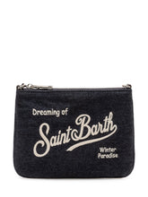 MC2 SAINT BARTH - Pochette Parisienne Mini con Ricamo - Blu - LIDIASHOPPING® - Official Website