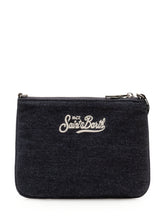 MC2 SAINT BARTH - Pochette Parisienne Mini con Ricamo - Blu - LIDIASHOPPING® - Official Website