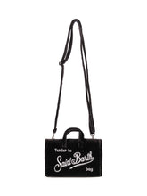 MC2 SAINT BARTH - Phone Bag con Lettering Ricamato - Blu - LIDIASHOPPING® - Official Website