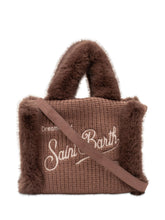 MC2 SAINT BARTH - Borsa Vanity Mini con Ricamo - Marrone - LIDIASHOPPING® - Official Website