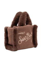 MC2 SAINT BARTH - Borsa Vanity Mini con Ricamo - Marrone - LIDIASHOPPING® - Official Website