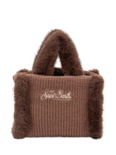 MC2 SAINT BARTH - Borsa Vanity Mini con Ricamo - Marrone - LIDIASHOPPING® - Official Website