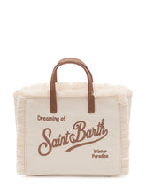MC2 SAINT BARTH - Vanity Mini Corduroy Tote Bag with Embroidery - White - LIDIASHOPPING® - Official Website