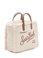 MC2 SAINT BARTH - Vanity Mini Corduroy Tote Bag with Embroidery - White - LIDIASHOPPING® - Official Website
