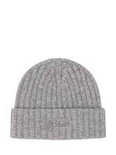 MC2 SAINT BARTH - Wengen Ribbed Beanie - Grey - LIDIASHOPPING® - Official Website