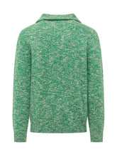 MC2 SAINT BARTH - Maglia Mélange con Collo e Zip - Verde - LIDIASHOPPING® - Official Website