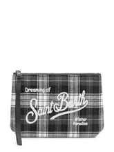 MC2 SAINT BARTH - Aline Tartan Pouch with Embroidery - Multicolor - LIDIASHOPPING® - Official Website