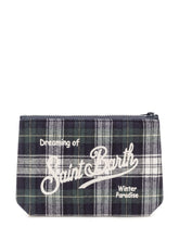 MC2 SAINT BARTH - Aline Tartan Pouch with Embroidery - Multicolor - LIDIASHOPPING® - Official Website