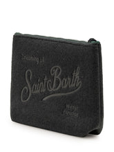 MC2 SAINT BARTH - Pochette Aline con Stampa Lettering - Verde - LIDIASHOPPING® - Official Website