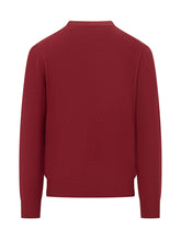 MC2 SAINT BARTH - Maglia Girocollo con Scritta Ricamata - Rosso - LIDIASHOPPING® - Official Website