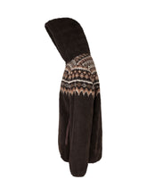MC2 SAINT BARTH - Keystone Patterned Teddy Fleece Hoodie - Brown - LIDIASHOPPING® - Official Website