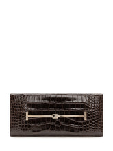 TOM FORD - Crocodile Pattern Clutch - Brown - LIDIASHOPPING® - Official Website