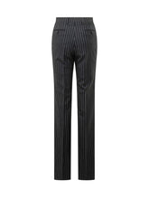 TOM FORD - Pantaloni Straight Boyfriend Gessati - Blu - LIDIASHOPPING® - Official Website