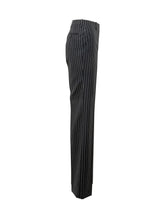 TOM FORD - Pantaloni Straight Boyfriend Gessati - Blu - LIDIASHOPPING® - Official Website