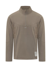 SATISFY - Maglia Tecnica con Collo Alto e Zip - Beige - LIDIASHOPPING® - Official Website