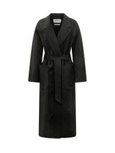 IVY OAK - Cappotto Lungo Celia con Cintura - Nero - LIDIASHOPPING® - Official Website