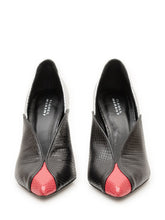 ISABEL MARANT - Luza Pumps with Heel and Reptile Pattern - Black - LIDIASHOPPING® - Official Website