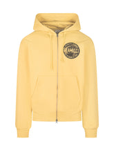 GRAMICCI - Felpa con Cappuccio e Stampa sul Petto - Giallo - LIDIASHOPPING® - Official Website