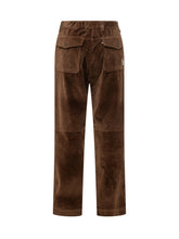 MONCLER GRENOBLE - Pantaloni a Coste con Gamba Dritta - Marrone - LIDIASHOPPING® - Official Website