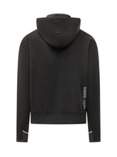 MONCLER GRENOBLE - Felpa con Cappuccio e Stampa Grafica - Nero - LIDIASHOPPING® - Official Website