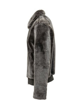 YVES SALOMON - Giubbino in Pelliccia con Colletto Classico - Grigio - LIDIASHOPPING® - Official Website