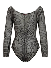 PUCCI - Body in Tulle Jacquard Trasparente - Nero - LIDIASHOPPING® - Official Website